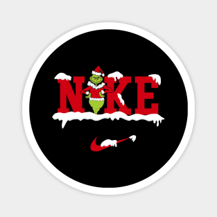 Funny Christmas Grinch Nke Christmas Grinch Snow Magnet